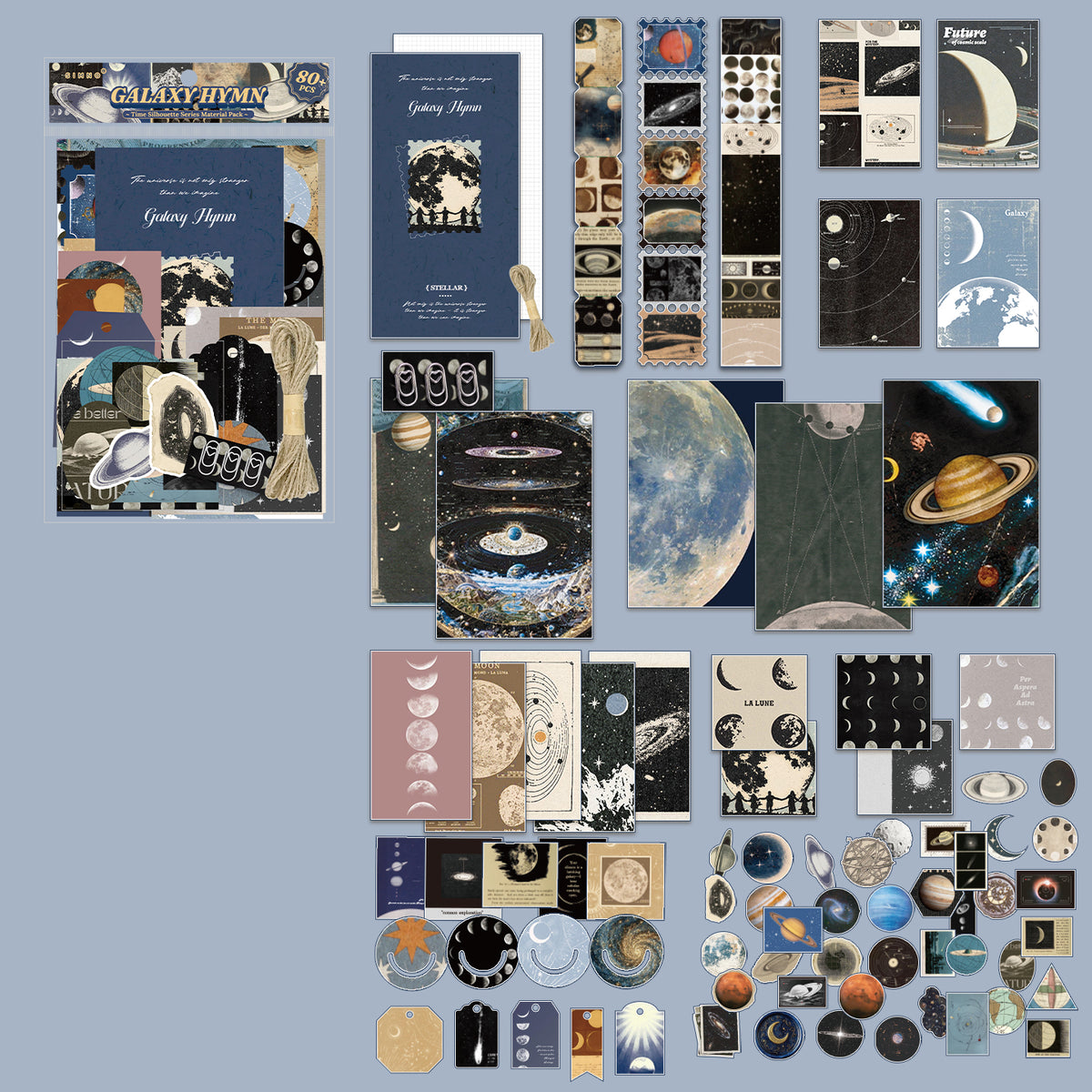 Set de papeleria + libreta-80 pzas