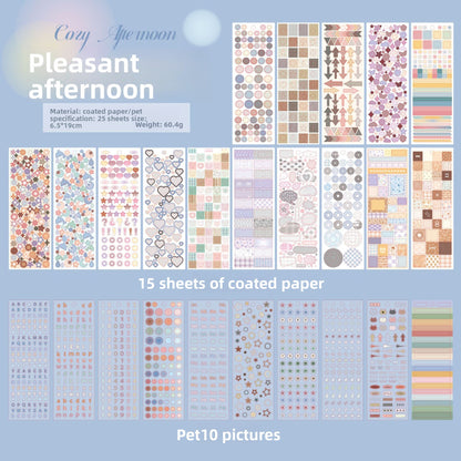Block de stickers colorful world-25 hojas