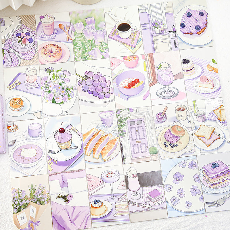 Set de postales cream market-28 pzas