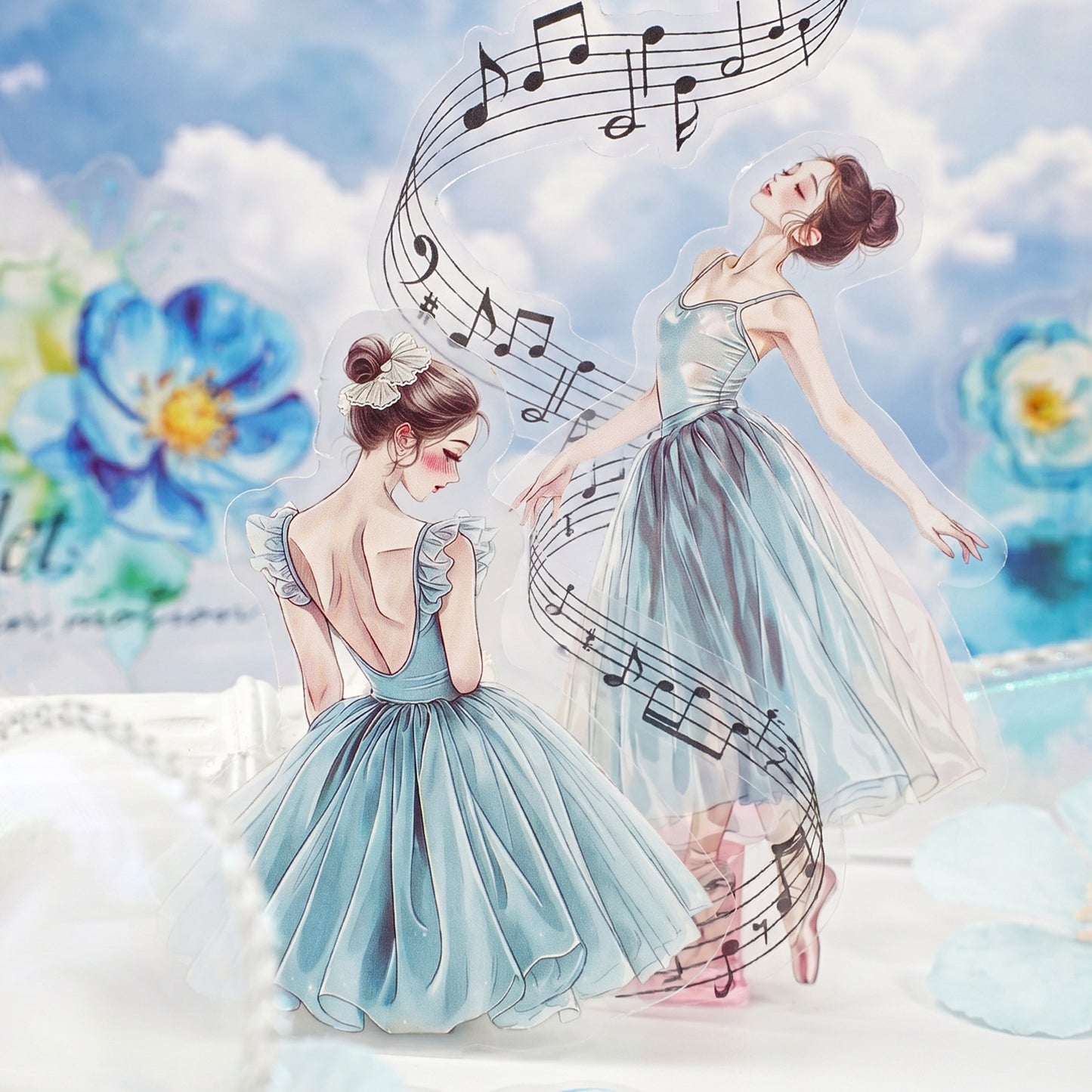 Stickers poetic ballet-30 pzas