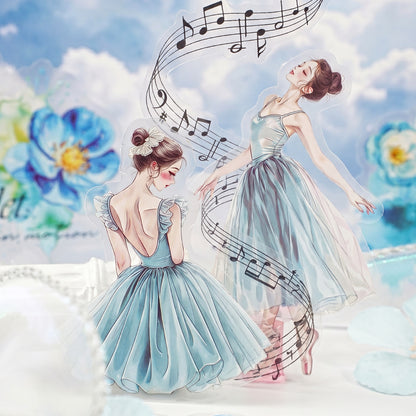 Stickers poetic ballet-30 pzas