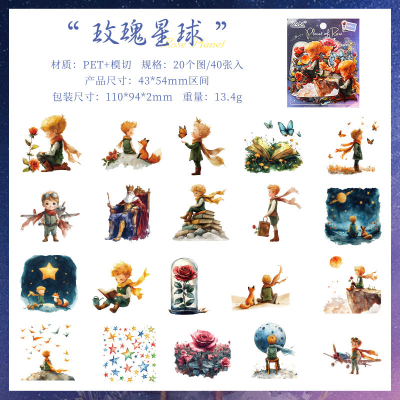 Stickers fantastic journey-40 pzas