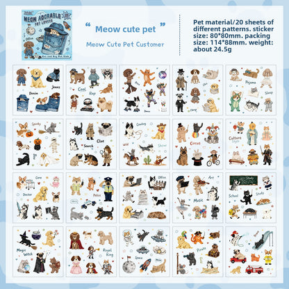 Librito cat and dog pet club-20 hojas