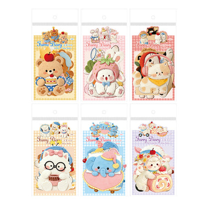 Stickers animales XL cartonaje-10 pzas