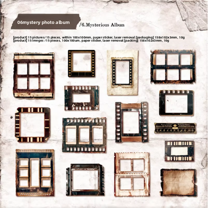 Sticker papeles rotos quemados-15 pzas