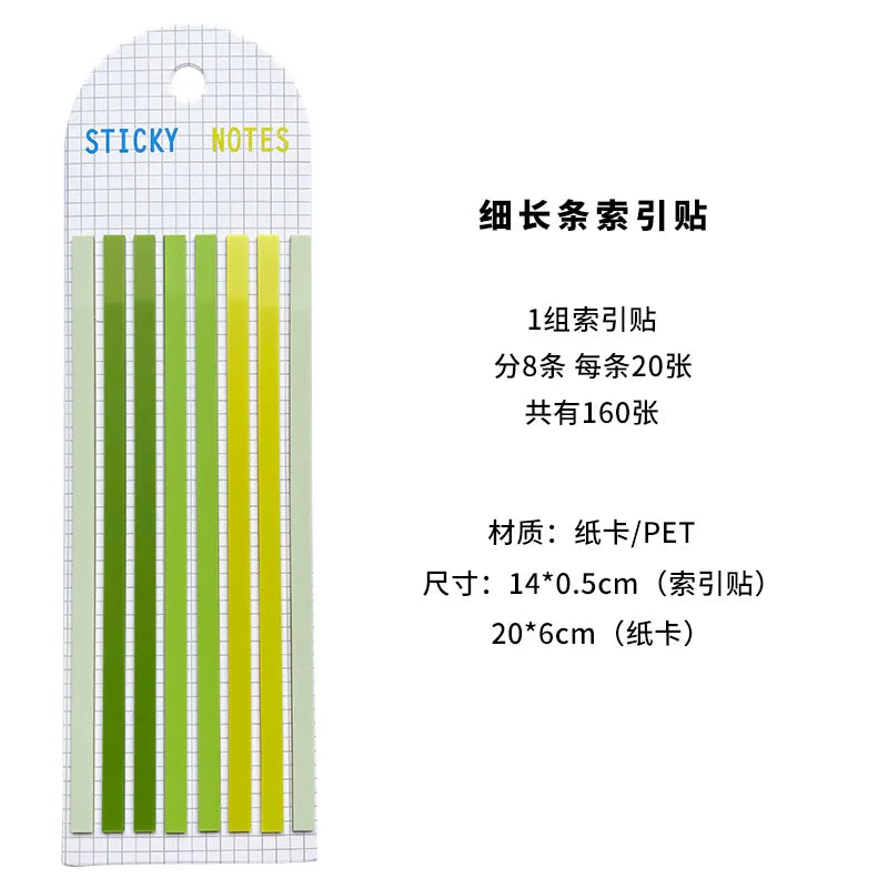 Sticky notes long strip-160 pzas