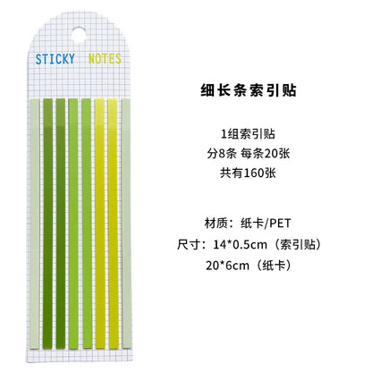 Sticky notes long strip-160 pzas