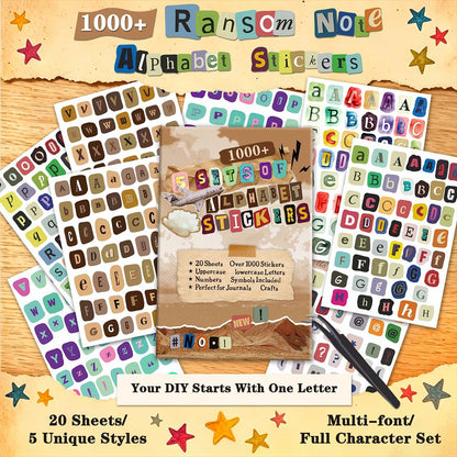 Set de stickers abecedario-20 planchas