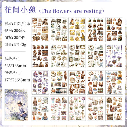 Revista de stickers Memory time-20 hojas B5