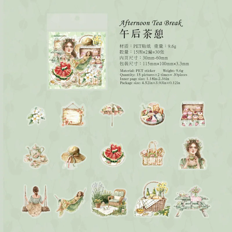 Stickers picnic-30 pzas