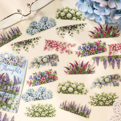Stickers flores poetry in bloom-12 pzas