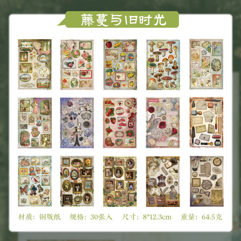 Librito de stickers old carnival tour-30 pzas