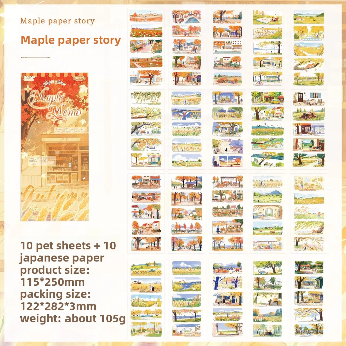 Block de stickers pet seasons-20 hojas