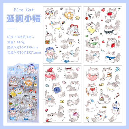 Stickers gatitos cute-4 planchas