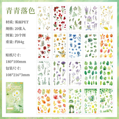Block de stickers pet appreciating nature-20 hojas