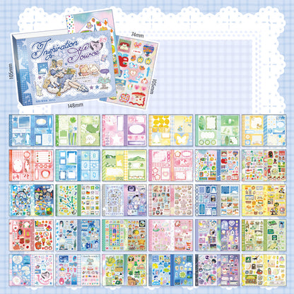 Libro de stickers estilo japones inspiration vitality-30 hojas