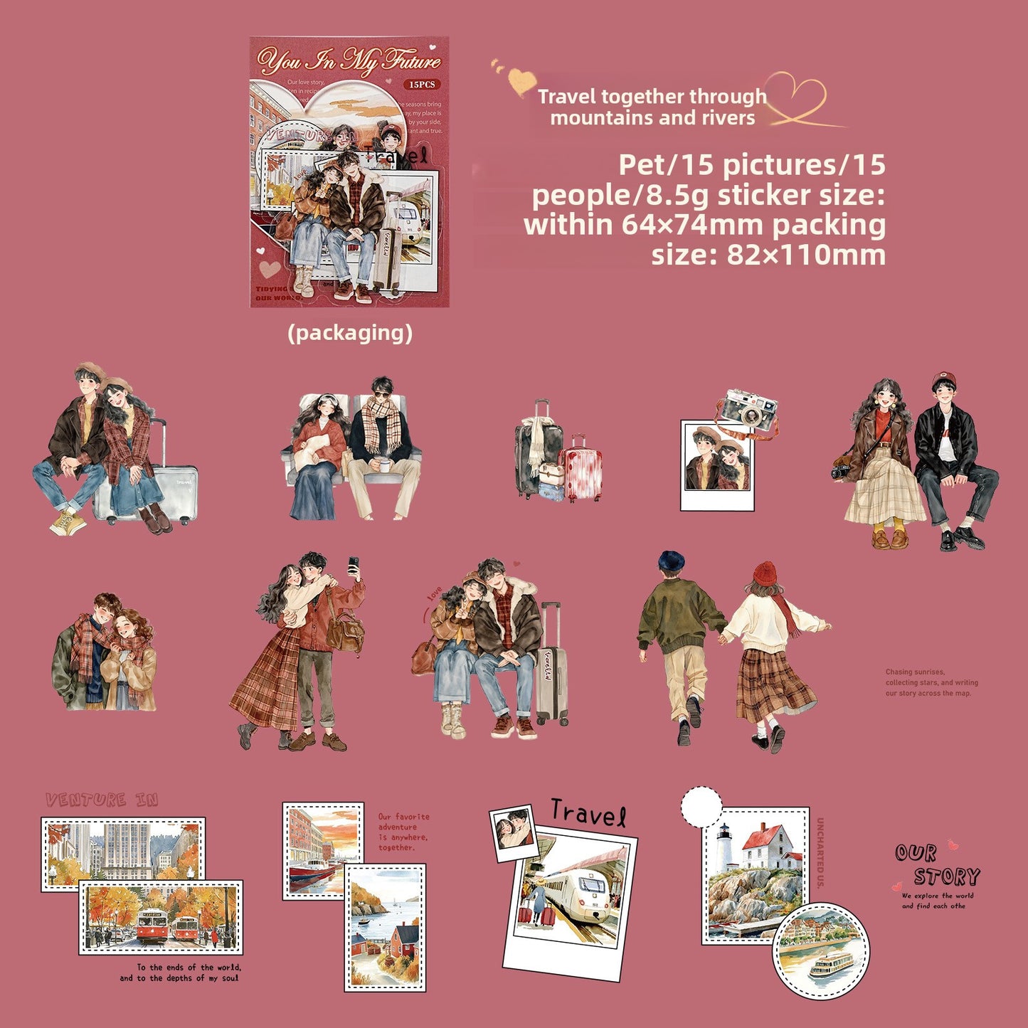 Stickers you in my future-15 pzas