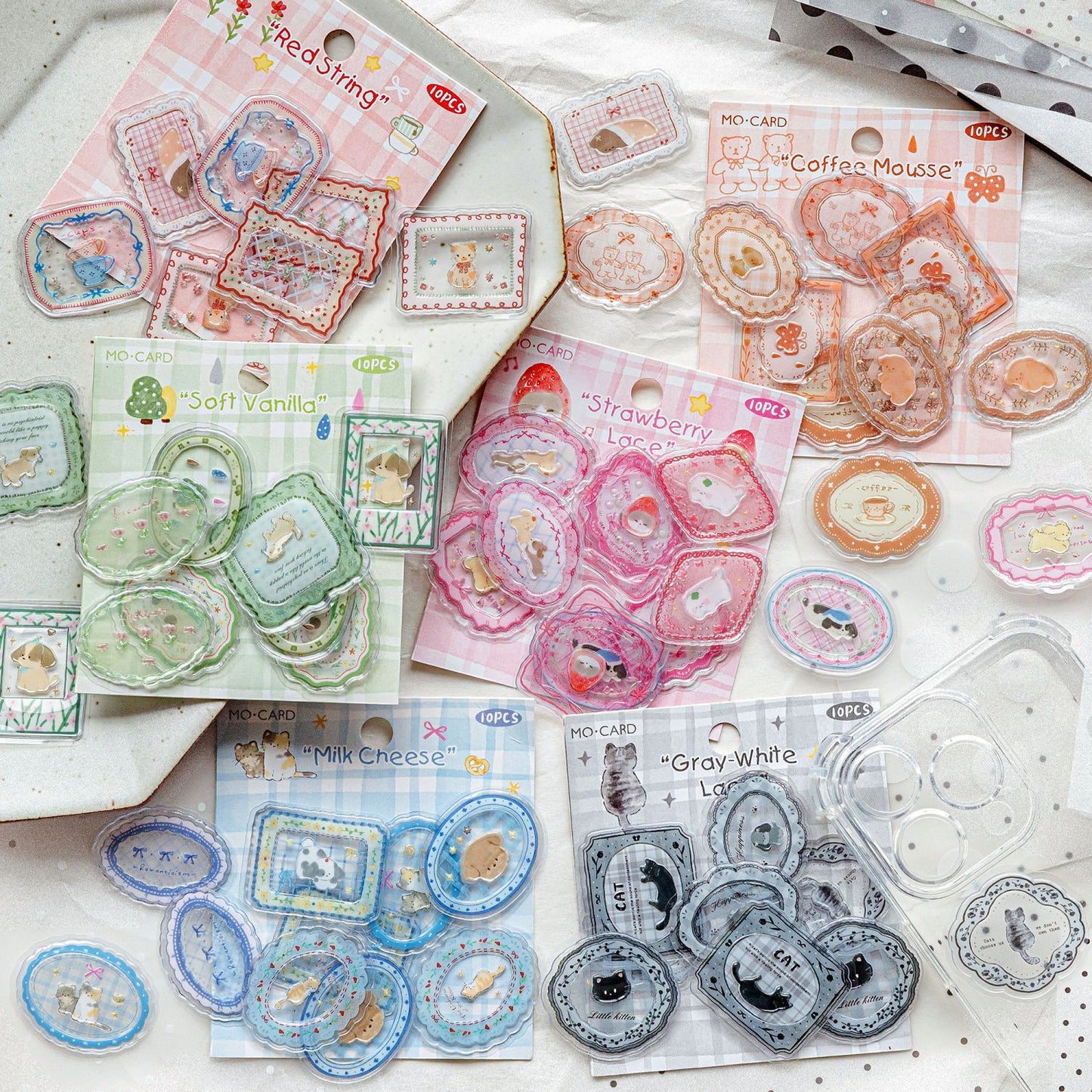 Stickers sellos de lacre 3D-10 pzas