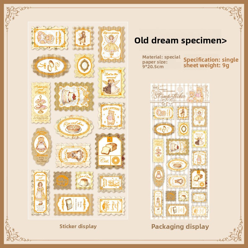 Stickers estampillas con relieve y foil