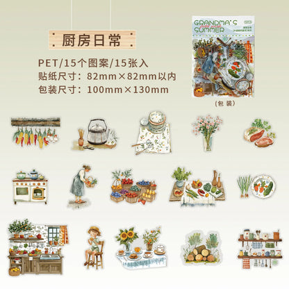 Stickers Grandma´s Summer-15 pzas