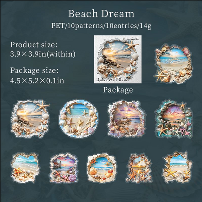 Stickers broken wall-10 pzas