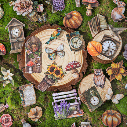 Stickers forest travel notes-25 pzas