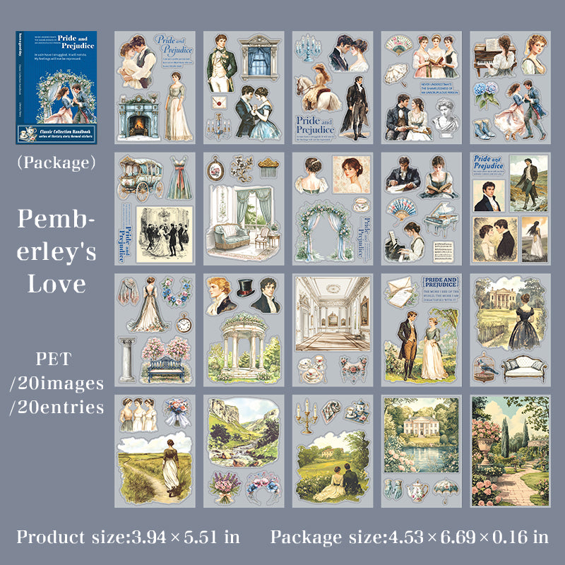 Libro de stickers obras literarias-20 hojas