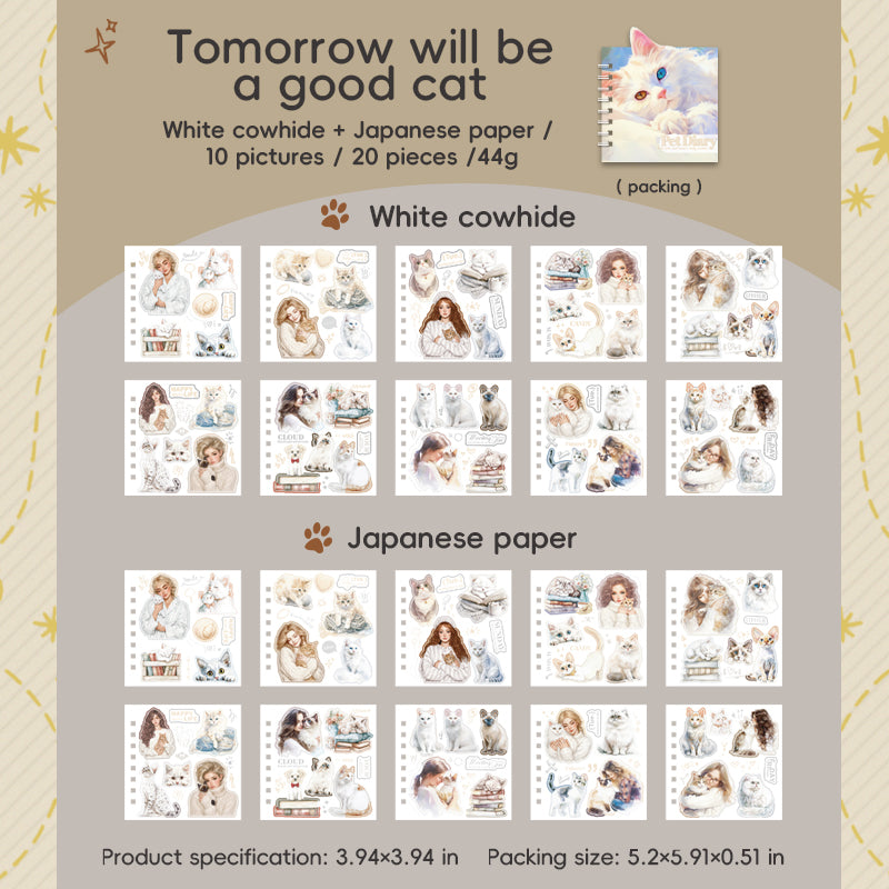 Block stickers gatitos-20 hojas