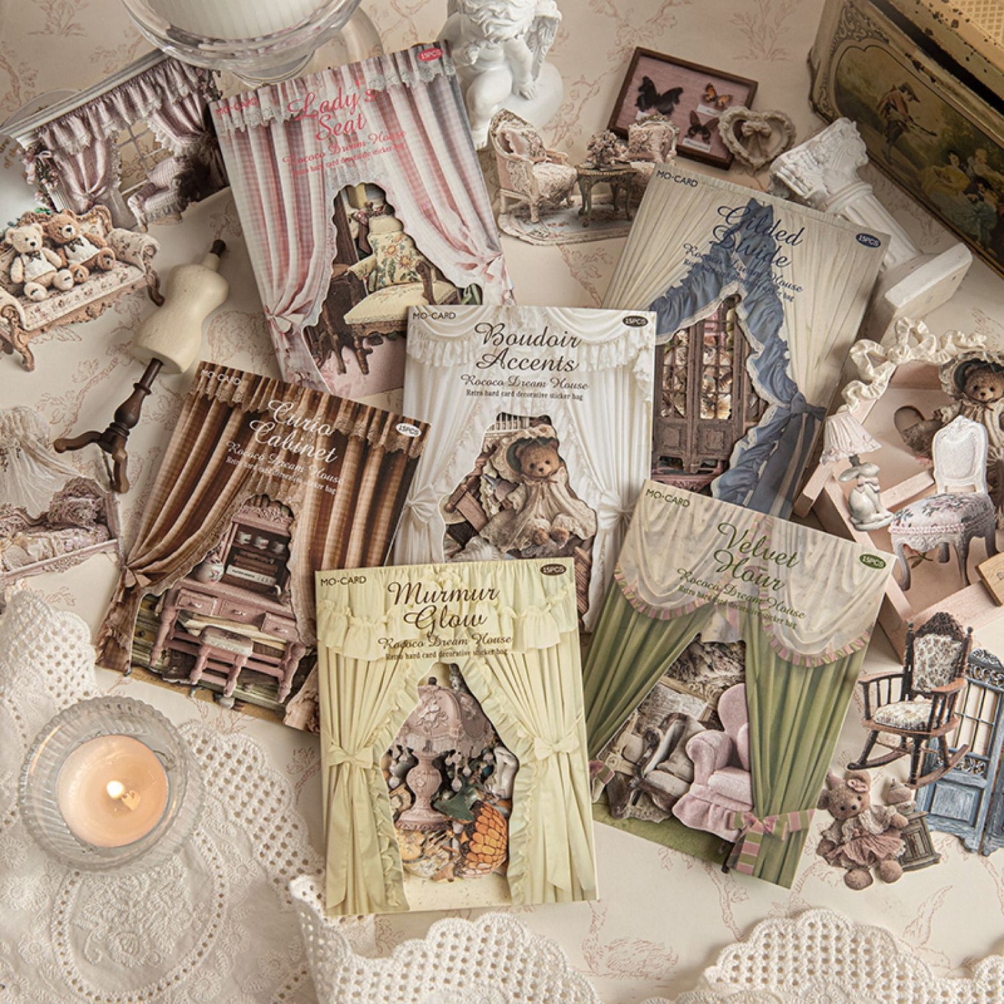Stickers muebleria vintage-15 pzas