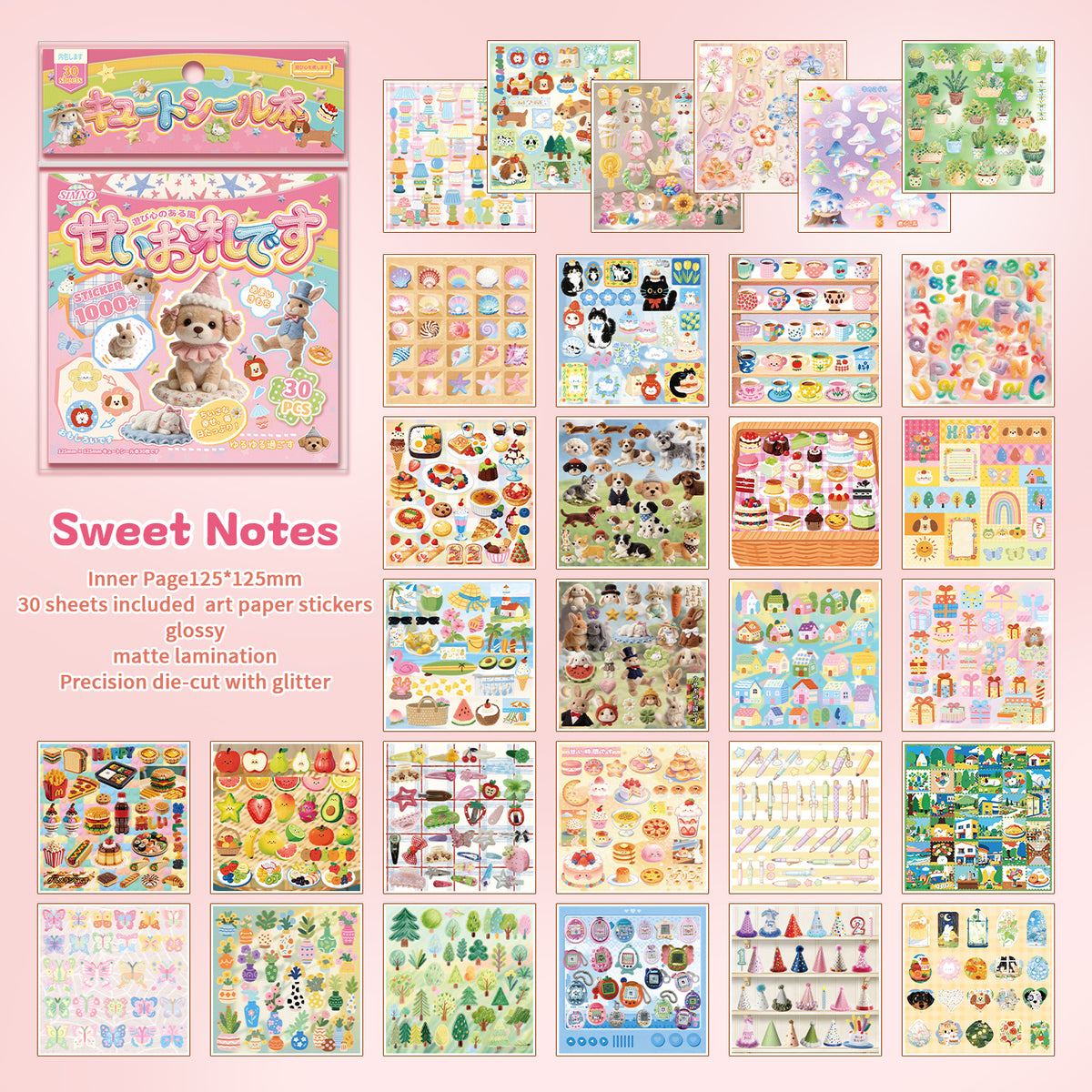 Libro de stickers happy day-30 pzas