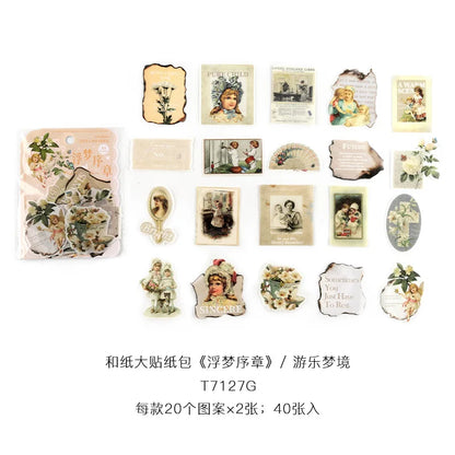 Stickers washi dreams-40 pzas