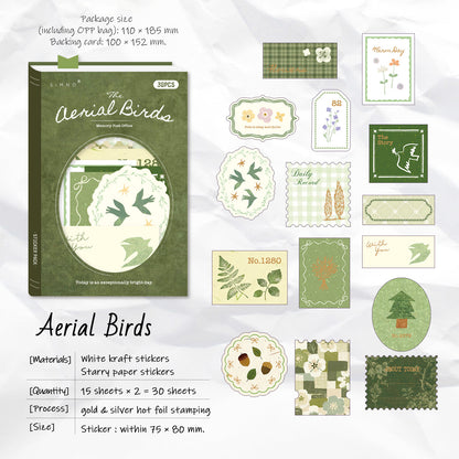 Stickers memory post office-30 pzas