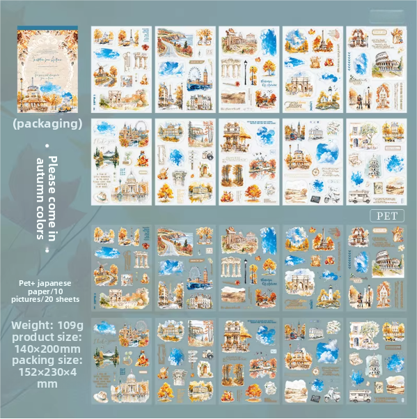 Block de  stickers Invitation from autumn-20 hojas