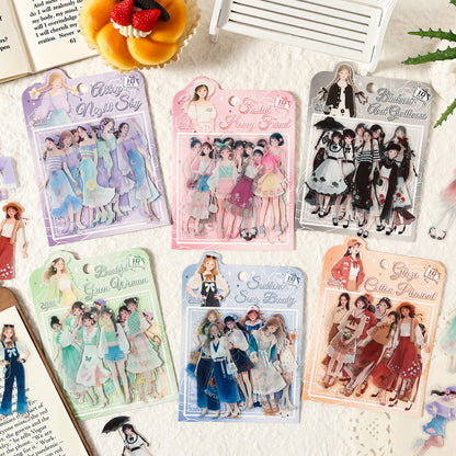 Stickers girls-10 pzas