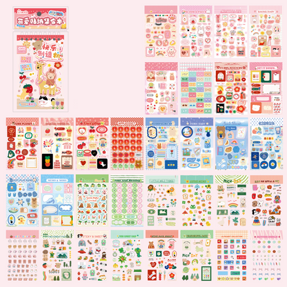 Block de stickers happines-32 hojas