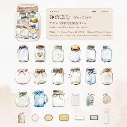 Stickers botellitas-25 pzas