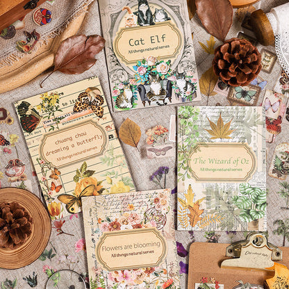 Libro de stickers vintage-20 hojas