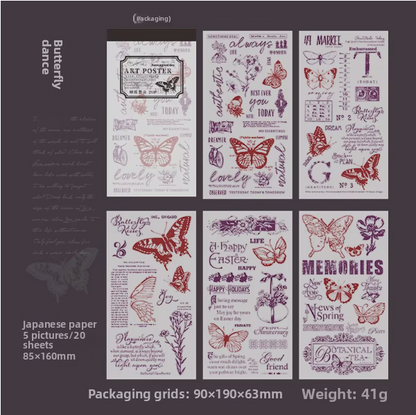 Block de stickers art poster-20 hojas