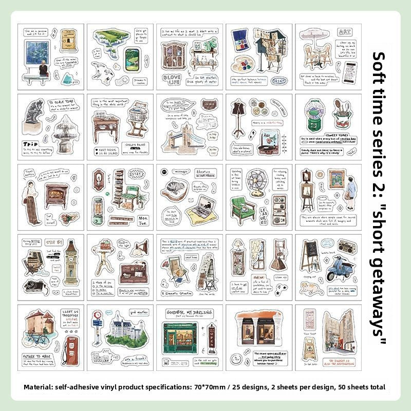 Librito de stickers papermate-25 hojas