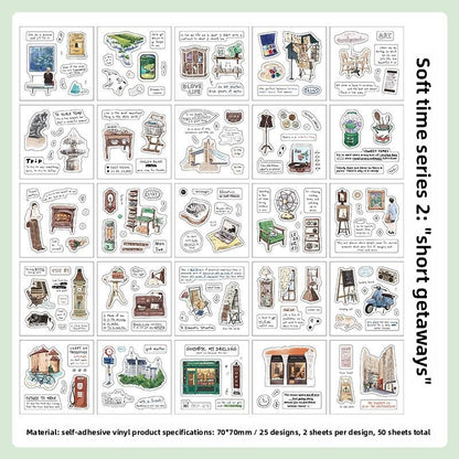 Librito de stickers papermate-25 hojas