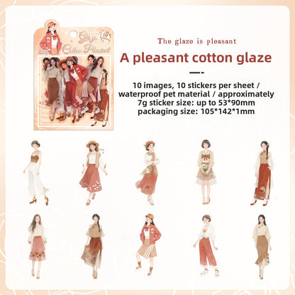 Stickers girls-10 pzas
