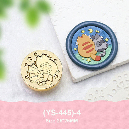 Bronce prediseñado diseño "gatos" 2.5 cm