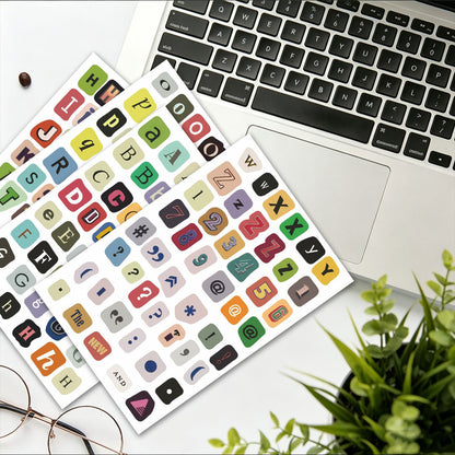 Set de stickers abecedario-20 planchas
