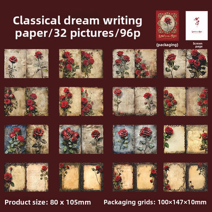 Libro decopapel letter from a rose-36 pzas