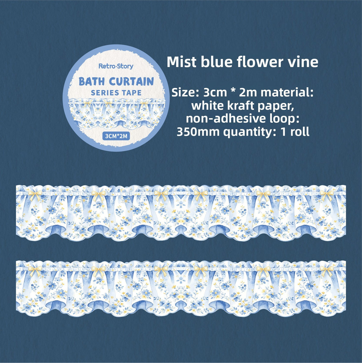 Washitape cortinas-2 metros