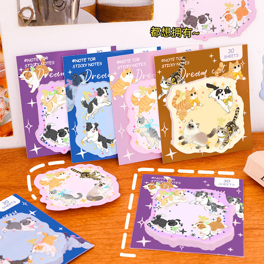 Notepad dream cat puppy-30 pzas