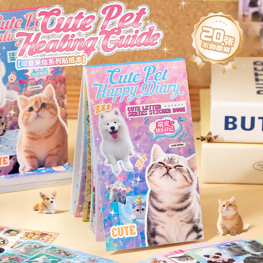 Librito cute pet happy diary-20 hojas