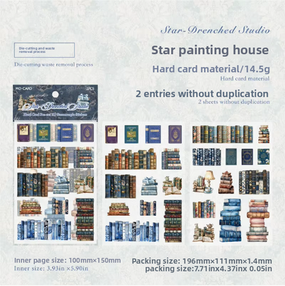 Stickers libros 3D-2 pzas