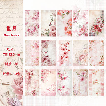 Block de papeles morning flowers-30 pzas