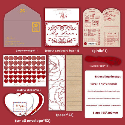 Set romantic para mini cartas-52 pzas